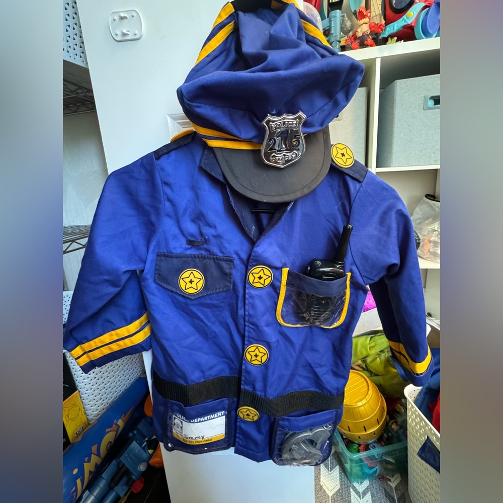 Melissa and Doug Police Officer Costume with Hat